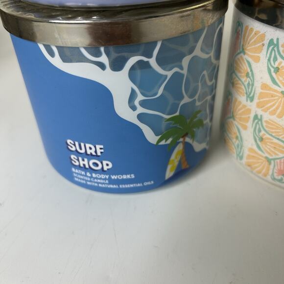 Bath & Body Works Summer Candles Surf Shop Under The Sun Sea 3 Wick Large 14.5oz - Picture 5 of 8